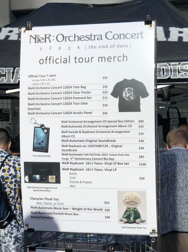 NieR:Orchestra | Merchandise List