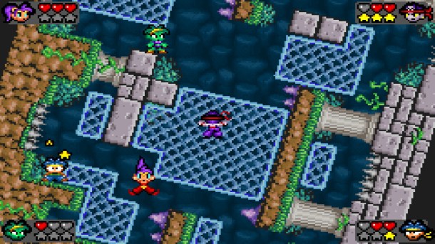 Shantae| Turning the map in multiplayer mode.