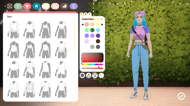 SunnySide | Character Customization Screen